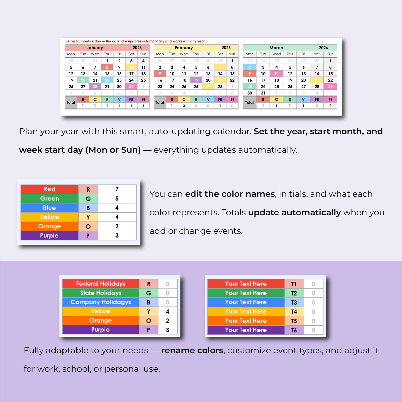FAMILY_CALENDAR_EXCEL_GOOGLE_SHEETS_TEMPLATE_LV021-03.png Family Calendar Template Excel & Google Sheets | LifeTime Calendar - Image 3